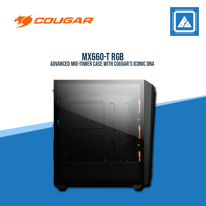 COUGAR MX660 T RGB / MID-TOWER / ARGB VK120*3FAN / TEMPERED GLASS COUGAR MX660 T RGB / MID-TOWER / ARGB VK120*3FAN / TEMPERED GLASS